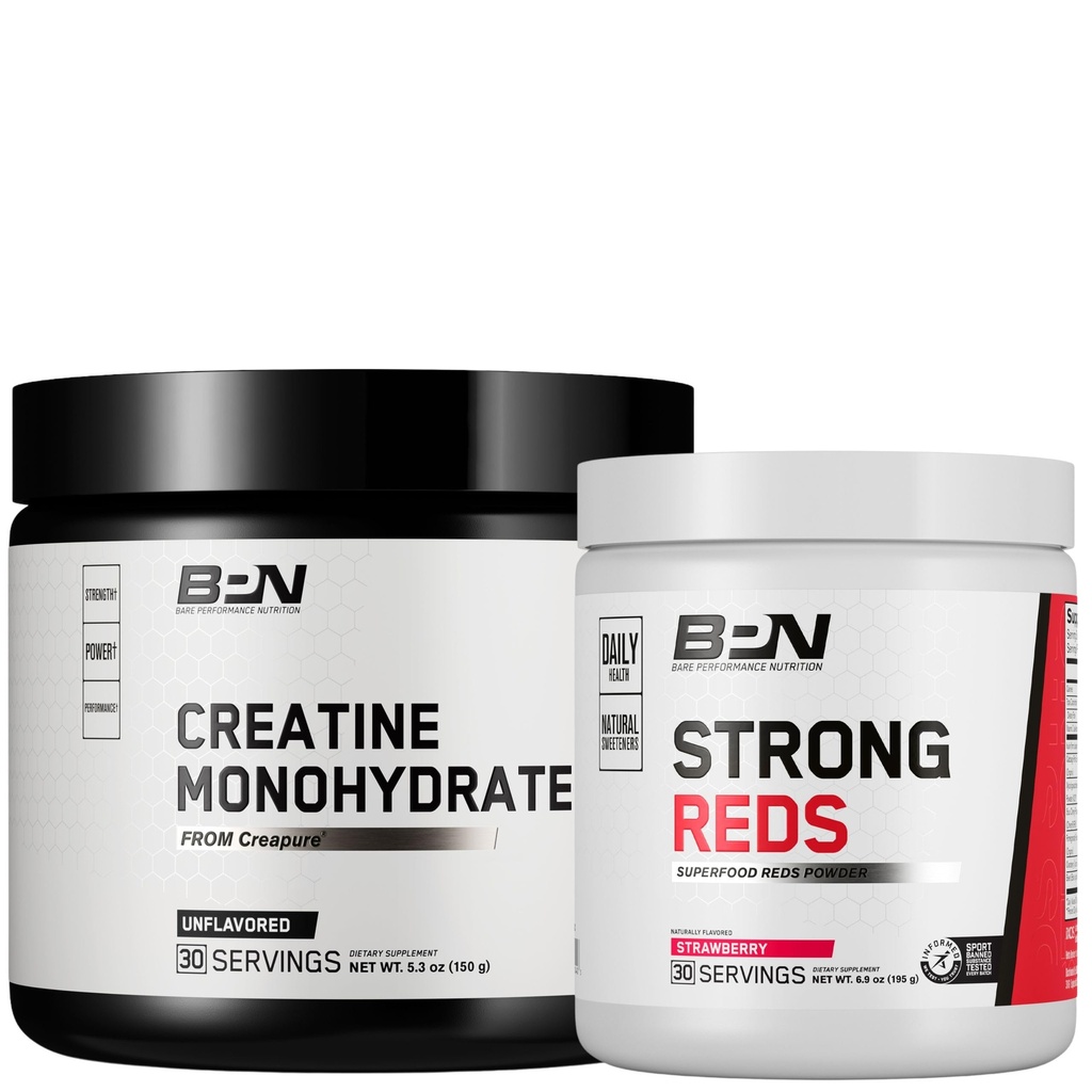 BARE PERFORMANCE NUTRITION BPNクレアチン モノハイドレート&強力なレッド バンドル