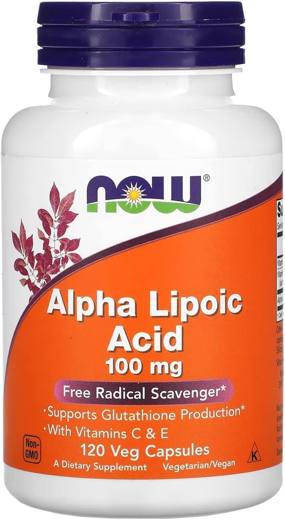 今食糧アルファLipoicの酸100mg 120 Vcaps