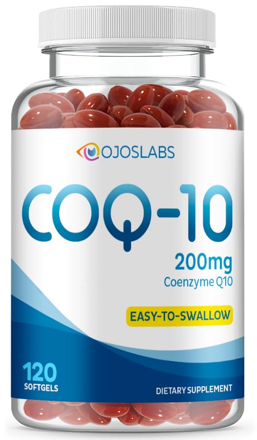 CoQ10 200mg - Coenzyme Q10の食事療法の補足、容易に飲みやすい120のSoftgels