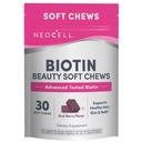 NeoCellのBiotinの美の健康な皮、毛、釘、エネルギー サポート補足、Acaiの果実味、柔らかい咀嚼、30の計算、1袋