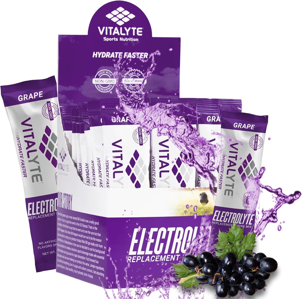 Vitalyte Electrolytes Packets Isotonic Sports Drink | Electrolytes Powder Packets Sports Nutrition Electrolyte Replacement Drinks Dehydration Relief Packets