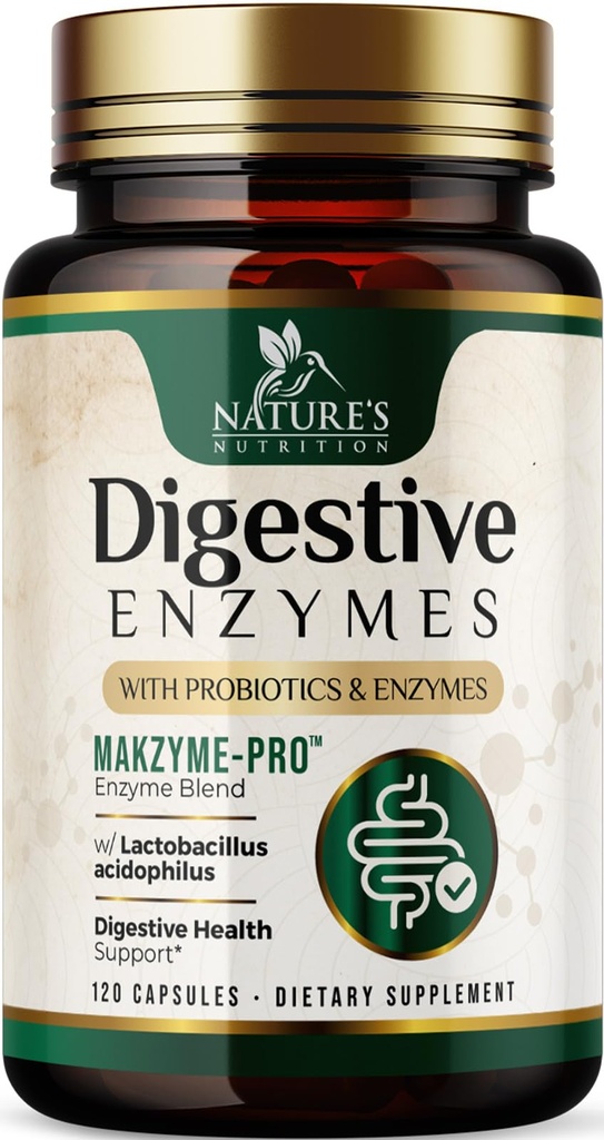 消化酵素 - Bromelain、Papain、Probiotics及びPrebioticsとのBloating及び腸の健康サポートのための極度の消化器多酵素の複合体-女性及び人のための消化の健康サポート- 120のカプセル