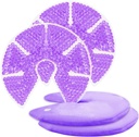ホット/コールド ブラスト ゲル ビーズ アイスパック breast Cooling/Heat Pads Liberty for Breastfeeding, 看護 痛み, 乳房炎, Engorgement, 腫れ, プラグインされたダクト | Boost Milk Let-Down & Production,2 Pack (Purple)