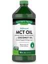 自然の真理 MCT オイル | 16 fl. oz | ケト, 風味の式 | ココナッツオイルで | ヴィーガン・非GMO・グルテンフリーサプリメント