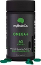 myBrainCo - OMEGA + - TocotrienolsビタミンEとEPA DHAオメガ3サプリメント - 脳の健康、認知機能、気分のバランス、目の健康と免疫 - 脳の健康サプリメント(60 Softgels)