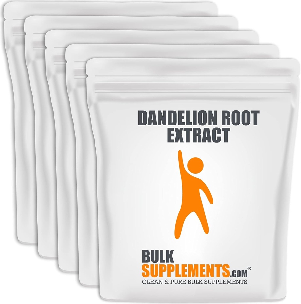 BulkSupplements.com Dandelion Root Extract Powder - 肝臓および消化管サポートのためのハーブサプリメント - グルテンフリー - サービングあたり500mg、5のパック(5キログラム - 11ポンド)