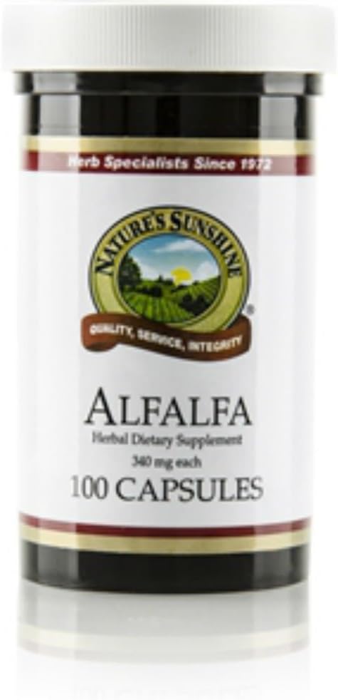 Nature's Sunshine Alfalfa 100 カプセル (パッケージ 2)