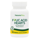 NaturesPlus 葉酸ハート(メチルフレート) - 400 mcg、90 ベジタリアンタブレット - ビタミン B6 とビタミン B12 (メチルコバラミンとして) - グルテンフリー - 90 サービング
