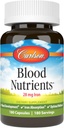 Carlson - Blood Nutrients, 28 mg Iron, Blood Development, Iron Absorption & Optimal Wellness, 180 Capsules