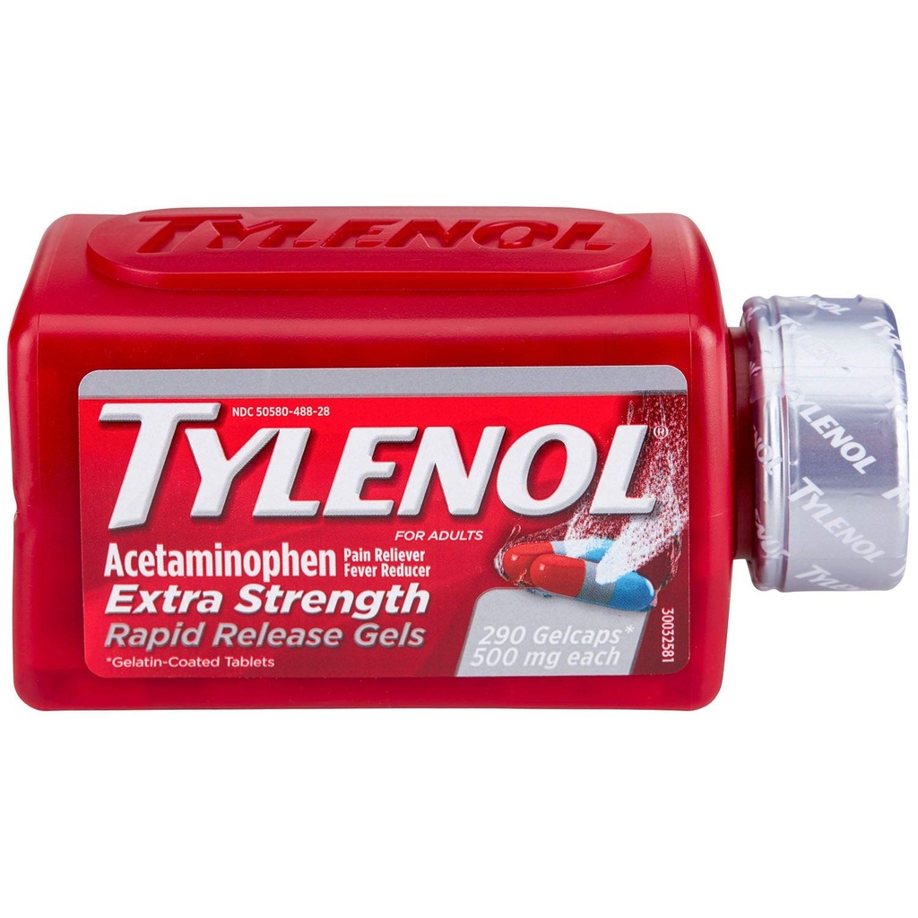Tylenolの急速な解放のゲル(290のct。) (2のパック)