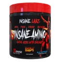 Insane Labz Insaneのアミノ酸の粉、30のSrvgs、青いラズベリーが付いているInsaneのアミノのヘレボ版、BCAA