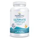 Nordic Naturals Ultimate Omega、レモンフレーバー - 180 ソフトジェル - 1280 mg Omega-3 - EPA&DHAと高周波魚油 - 脳と心臓の健康を促進 - 非GMO - 90 サービング