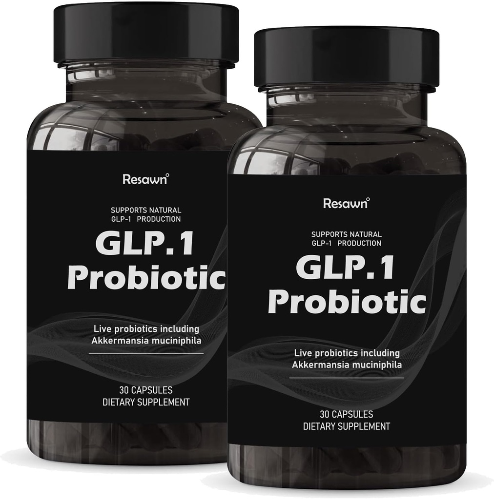 GLP-1 Probiotic 30カプセル - 500M AFUマルチストレインプロバイオティクス+プレバイオティクス、自然にサポートGLP-1生産とカーブの食欲、遅延リリース、男性と女性(2パック)のためのサードパーティテスト