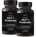 GLP-1 Probiotic 30カプセル - 500M AFUマルチストレインプロバイオティクス+プレバイオティクス、自然にサポートGLP-1生産とカーブの食欲、遅延リリース、男性と女性(2パック)のためのサードパーティテスト