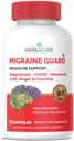 MIGRAINE Guard®の新しい片頭痛の予防、臨床的に証明されたCOQ10、VIT B2、VIT B6、Feverfew、マグネシウムのグリシン酸塩、ジンジャー、カナダで作られた試験の例外的な応答