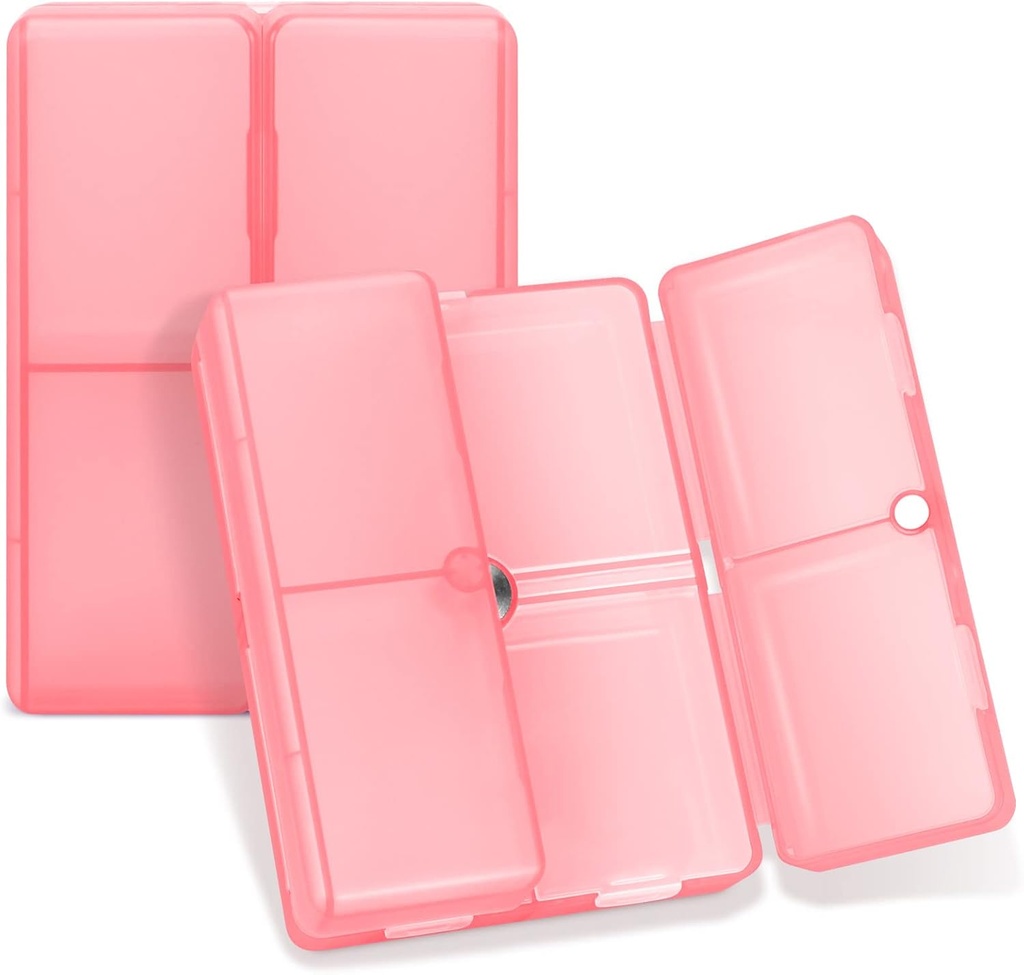 FYYデイリーピルオーガナイザー、7コンパートメントポータブルピルケーストラベルピルケーストラベルピルオルガナイザー、[フォールディングデザイン]ビタミン、コッド肝臓油、サプリメント、医薬品を保有するためのPill Box