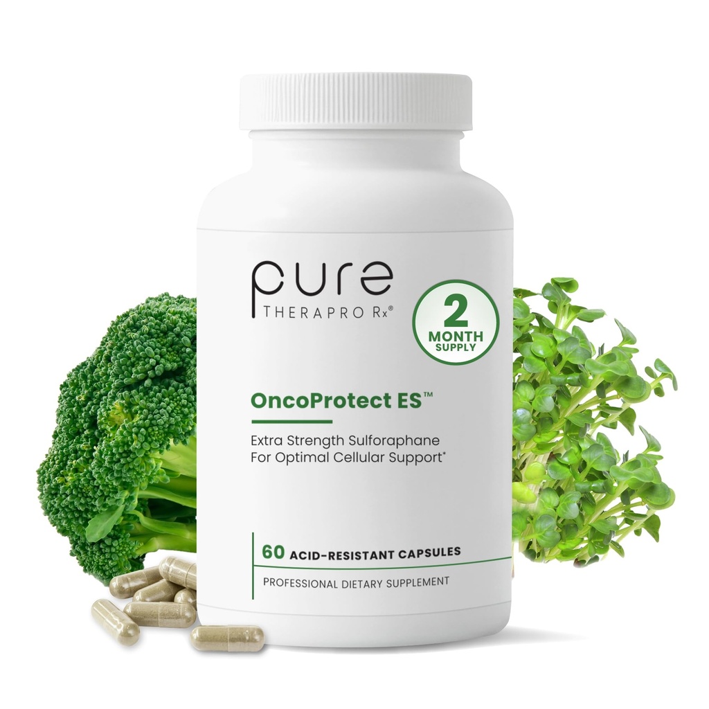 純粋なTherapro Rx OncoProtect ES High DOSE Sulforaphaneの補足、米国製  2か月の供給  706 mgの特許を取られた活動化させたBroccoRaphaninのブロッコリーの種エキス  Glucoraphanin + Myrosinase