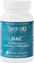 BRAINMD NAC - 60 ビーガンカプセル - 抗酸化剤 + 免疫サポート - グルテンフリー - 60 のサービング