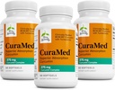 テリー自然にCuraMed 375mg - 脳および免疫の健康サポートのための酸化防止サプリメント - クルクミン&ターメリックエッセンシャルオイルと栄養補助食品 - ハーブ肝サポート - 60 Softgels(パッケージ3)