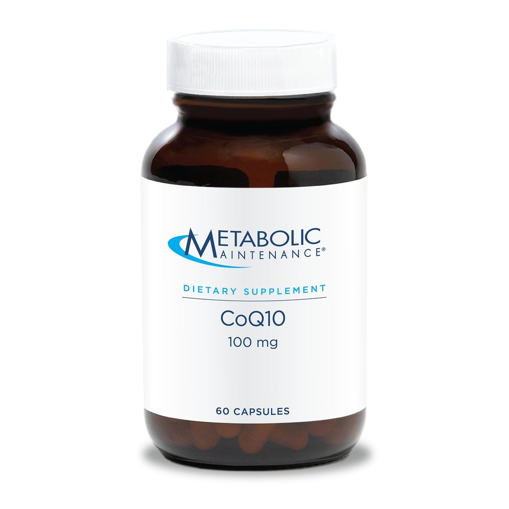 メタボリックメンテナンスCoQ10カプセル - ビタミンC - 抗酸化剤、免疫、エネルギー+心臓血管サポート(60カプセル)
