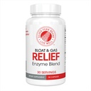 シルバー・フェルン・ブラート&ガスリリーフ消化酵素ブレンド - 1ボトル = 30サービング - FODMAP&Bloating Digestion Supplement with Tolerase L、Pectinase&More(1ボトル)