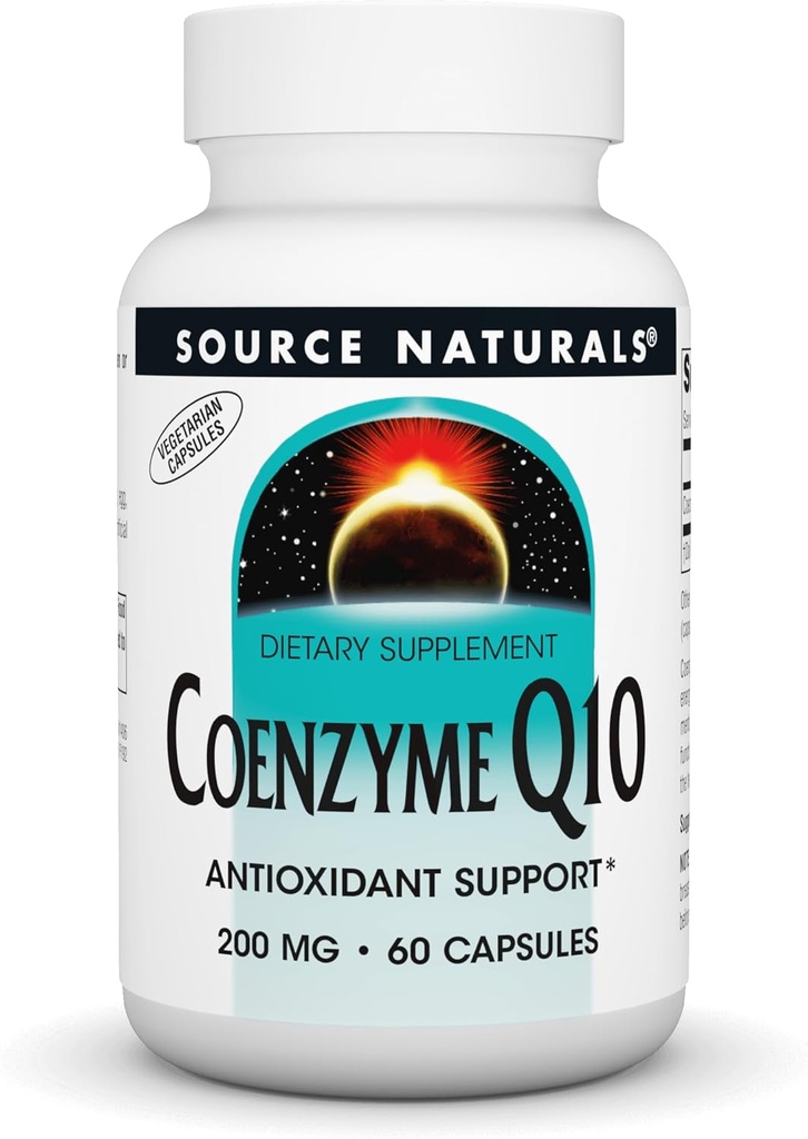 源の自然なCoenzyme Q10の酸化防止サポート心、頭脳、免除及び肝臓サポートのための200のmg - 60のベジタリアンのカプセル