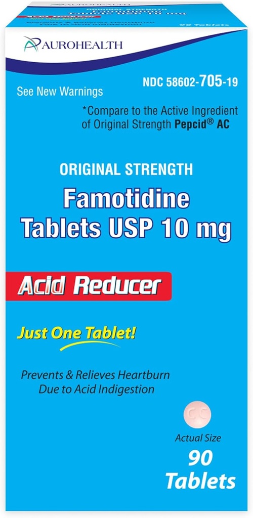 Famotidine 10mgのタブレット、90の計算(Pepcid ACと比較して下さい)