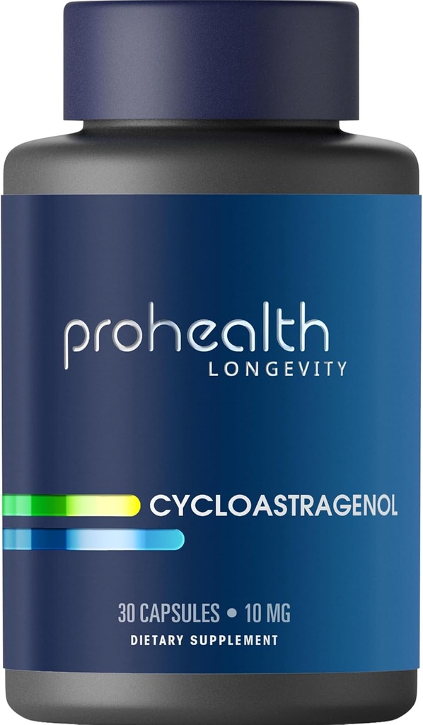 ProHealth Cycloastragenol Supplement, 10 mg per Serving | Science-Backed to Support Telomere Length, DNA Structure & Healthy Aging | Third-Party Tested for Purity & Quality