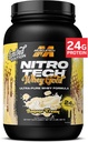MuscleTech Whey Protein Powder (Banana Cream, 2LB) - Nitro-Tech Whey Protein Isolate Smoothie Mix for Lean Muscle & Fast Recovery - 24g の Whey Gold Protein for Women & Men - Gluten-Free