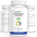 QuercetinとLiposomal Fisetinは1200 mg/のサービング、女性のための高い吸収のポリフェノールの酸化防止剤、無GMOのグルテンフリー、1本のびん-60のSoftgelsを補います