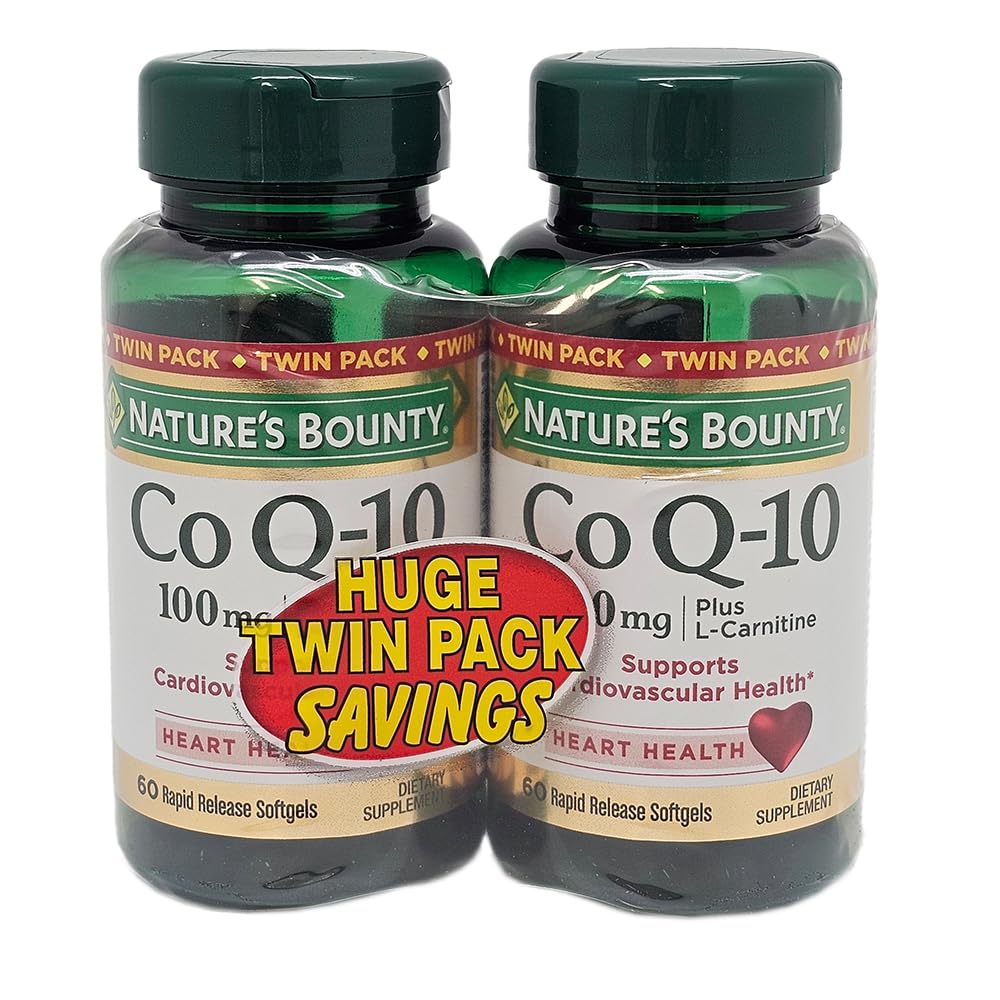 Nature's Bounty CoQ10 100mgツインパック、60カウント、2パック