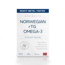 Norwegian rTG Omega 3 魚油 のための 脳 & 心臓ブースト, トリグリセリド フィッシュ オイルオメガ 3 サプリメント, 300 DHA 600 EPA オメガ 3 ソフトゲル 必須脂肪酸 目, 皮膚 & 関節, 1200 mg, 60 のサービング