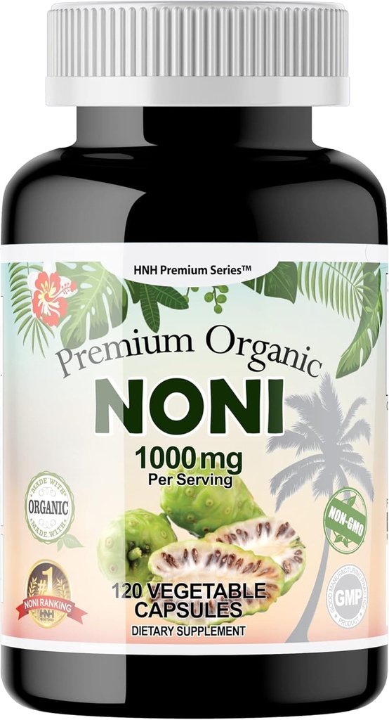 Dr.K&C HNHusaの優れた有機性Noni 1000のmg 120のベジギーのカプセルの強力な純粋な酸化防止剤サポート免疫系全体的な健康MorindaのCitrifoliaのエキスのビーガン非GMOの注入口の補足
