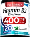 FITO MEDIC'S Lab | ビタミンB2 |120カプセル | 400mg | リボフラビン400mg | b2 ビタミン400mg | b2 | b2 | リボフラビン | 超高吸収