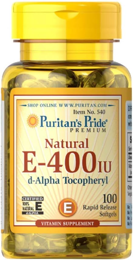 PuritanのプライドビタミンE 268のmgはPride®、400 IU/、100の計算によるトコフェロールの自然な免疫サポートを混合しました