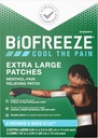 Biofreeze 夜 XL 痛みの軽減パッチ, 関節炎の痛みの回復剤, 膝 & 腰痛の軽減パッチ, 痛みの軽減, 首の痛みの軽減, FSA の適性, 4 バイオフリーズメンソールパッチ