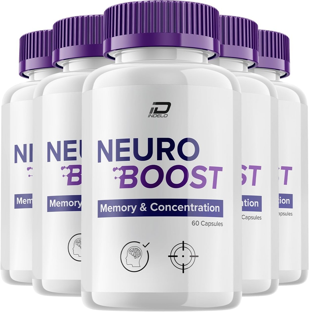 Neuro Boostフォーカスサプリメント、Neuro Boost IQメモリフォーカスと認知サポート、Neuro Booster Pills Nootropic、NeuroBoostをブーストメモリ、Neuro Boostビタミンレビュー(5パック - 300カプセル)
