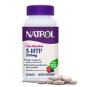 Natrol 5-HTP 100 mg, 高速分解サプリメント, バランスの取れた気分をサポート, セロトニン生産と一般的なウェルビーイング, 30 混合ベリー錠, まで 30 供給