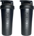 プロテインシェイクスプリワークアウトとパーフェクトミックス毎回プラスチックホイスクを補完するための古典的なシェーカーボトル | 28-Ounce | ブラック(2-パック)