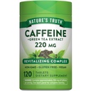 自然の真理カフェインの丸薬 | 220mg | 120カウント | 緑茶エキスで | ヴィーガン・非GMO・グルテンフリーサプリメント