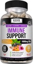 Kaya Naturals Elderberry Immune Support, Elderberry with Zinc and Vitamin C for Adults Vitamins, Probiotics & Turmeric 1000mg Immune System Booster Sambucus Capsules - 60 Count