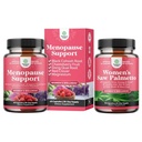 夜の汗のためのMenopauseサプリメントのバンド, ホットフラッシュ & ドンキアと気分のスイング, チェストベリー&ブラックコホッシュルートとマカルートとバイオチンと女性500mg DHTブロッカーのためのPalmettoを見ました