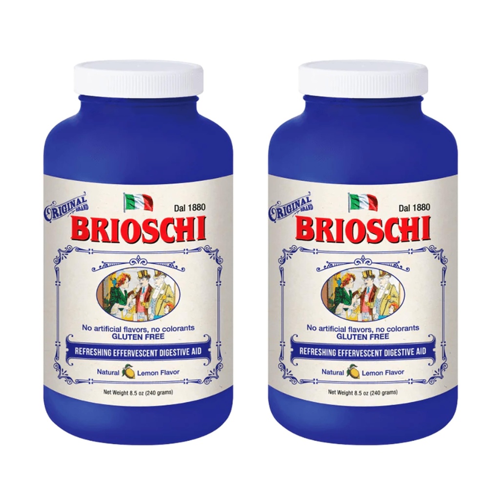 Brioschi イタリア レモン風味のエフェランス ハートバーン, アップセット 胃, 酸の摂取, 8.5 oz ボトル (パック 2)