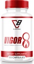 NutraRize Vigor 8 for Men, Vigor 8 Pills Male Enhancing Formula, Vigor Eight Supplement Capsules Test Boost, Vigor8 Stamina Booster Reviews Horny Goat Weed Tongkat Ali (60 Capsules)
