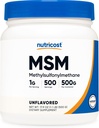 Nutricostの純粋なMSMの粉500グラム(Methylsulfonylmethane)