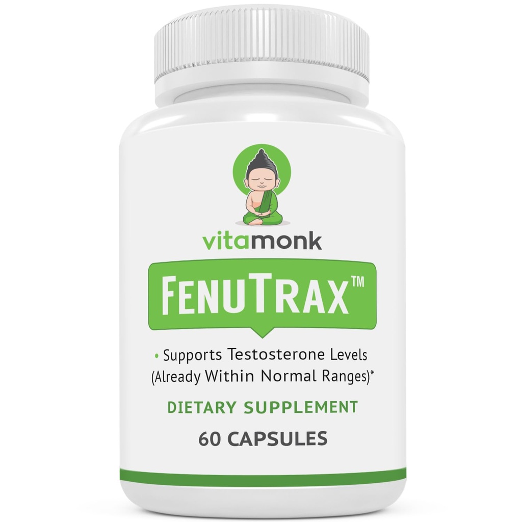 VitaMonk FenuTraxTM Fenugreekエキスの強力な50% Fenugreek種子エキスは、Femanusideのために標準化 - 高Furostanol GlycosideとSaponin含有量は、Testofenと比較して - 60カプセル