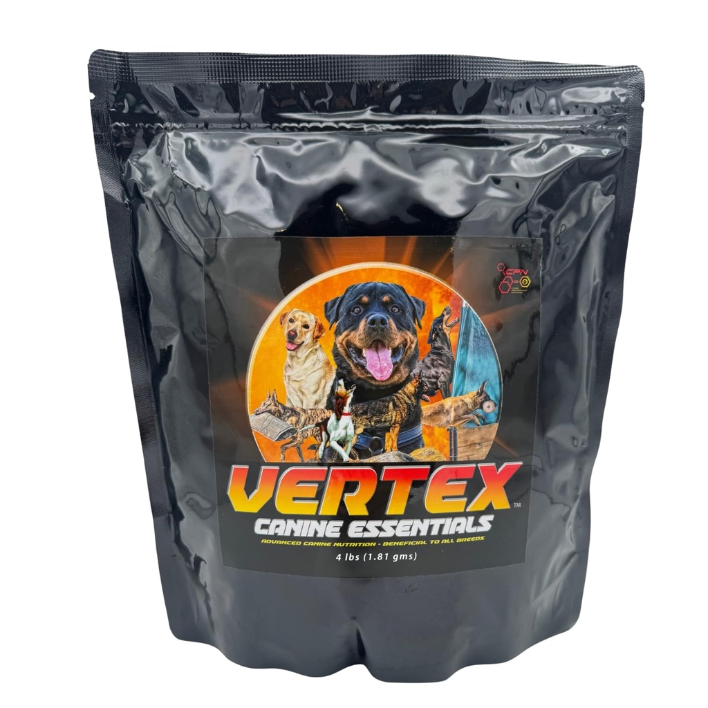Vertexの高性能犬のサプリメント - 消化前の肝臓と卵タンパク質 - 筋肉、回復、豊饒、消化とミルクの生産をサポート - 働き、繁殖、アクティブ犬に最適 - 4LBS