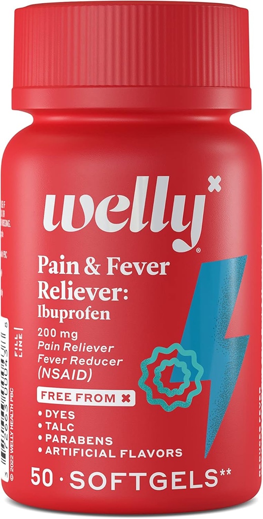 Welly Remedies | OTC 痛み & フィーバーリバイバー: イブプロフェン | 痛みの軽減・フィーバーリデューサー | 実績のある有効成分の医薬品