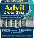 Advil Liqui-Gels痛みの回復とフィーバー減力剤、頭痛、腰痛、月経痛み、関節痛みの軽減のためのIbuprofen 200mgの成人のための痛みの薬 - 50x2液体充填カプセル