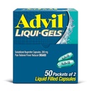 Advil Liqui-Gels痛みの回復とフィーバー減力剤、頭痛、腰痛、月経痛み、関節痛みの軽減のためのIbuprofen 200mgの成人のための痛みの薬 - 50x2液体充填カプセル